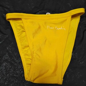 ★　pierre cardin　yellow string bikini M size　★