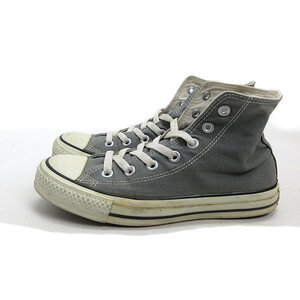 y■【24.5cm】コンバース/CONVERSE ALLSTAR HIキャンバススニーカー■灰LADIES/143【中古】