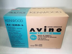 KENWOOD ケンウッド JVC　SJ-3MD-L ブルー　リモコン RC-M0303J /共箱　RXD-SJ3MD ミニコンポ　【CDジャンク】