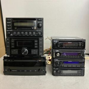 L054 カーステレオ 7台まとめて/KENWOOD CD RECEIVER/TOYOTA /動作未確認 ジャンク品