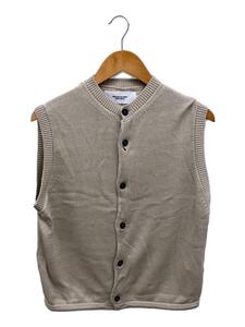 JANE SMITH◆24SS/7G CREW NECK FRONT BUTTON VEST/S/ベージュ/24SKN-#241S