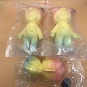 3体セット CHARMY CHAN KODAMA TOY チャーミーちゃん 金魚 児玉トイ しぇふ染め 茶色いブラウン