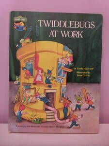 セサミストリート◆ビンテージ 1980年 絵本 ハードカバー洋書 アーニー TWIDDLE BUGトゥイドゥルバグ 本 80s SESAME STREET ジムヘンソン