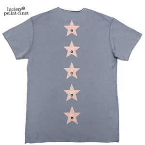 ルシアンペラフィネメンズWALK OF FAME TシャツSグレーlucien pellat-finet★