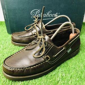 極美品 Paraboot Barth Marine Noir 5(24.5)