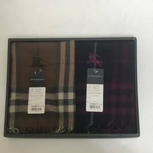 激レア/廃盤【送料無料】 BURBERRY/正規品/新品未使用/ひざ掛け/2枚/膝掛け/ひざかけ/ノバチェック/西川産業株式会社/ウール(Y171)ブランド