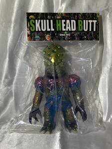 スカルヘッドバット チーズX 韮沢靖デザイン ソフビ フィギュア ミュータント マーミット ターゲットアース SKULL HEAD BUTT MARMIT T-BASE