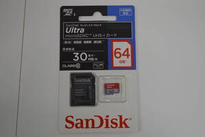 新品 SanDisk UltraマイクロSDXC カード 64GB 1円スタート