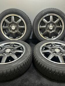 155/65R14 YOKOHAMA/ice GUARD iG60 22年製 ホンダ 純正オプション モデューロ 14インチ 4.5J ＋40 100 4H スタッドレス 4本 N-BOX(2-C818)