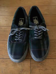 Vans チェック　汚れ　加工　デッキシューズ　7 1/2 25.0-25-5