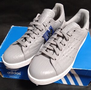 ◆未使用品◆　アディダス　スタンスミス　AQ2728 25.5cm US7.5 グレー、クロコダイル　adidas stan smith