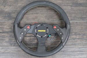 【行董】momo モモ ステアリング ハンドル カーボン調 自動車 パーツ 部品 カー用品 AC156BOI80