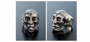 MAGICAL DESIGN / TIBETAN MONK SKULL RING(SIL×BLK) マジカルデザイン ルードギャラリー シルバー950 925 チベタンモンクスカルリング