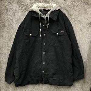 ◯ Dickies ディッキーズ ワークジャケット パーカー フーディ ブラック 黒 メンズ トップス 最落なし （110）