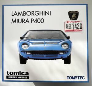 新品未使用 TOMYTEC トミーテック tomica トミカ LIMITED VINTAGE LAMBORGHINI MIURA P400 ランボルギーニ ミウラ 青 1/64