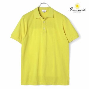 ◆【giannetto(ジャンネット)/春夏/ガーメントウォッシュコットン鹿の子半袖リブ襟ポロシャツ(POLO/MM)】[gnt2450121-XS]