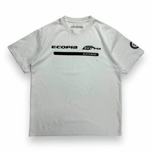 【企業系】BRIDGESTONE ブリジストンECOPIA エコピア 半袖Tシャツ カットソー ホワイト 自動車 モータースポーツ