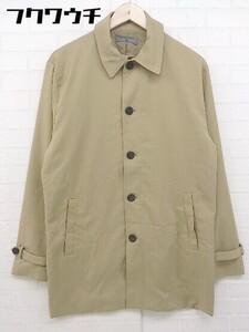 ◇ GIORDANO ジョルダーノ 長袖 ステンカラー コート サイズM ベージュ メンズ