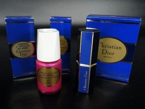 ■新品■未使用■ ChristianDior ディオール VERNIS A ONGLES ROUGE A LEVRES ネイルエナメル リップスティック 口紅 2点セット DD7568