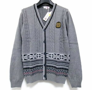 新品★訳あり★Lakeland★レイクランド★カーディガン★36★グレー★ゴルフ