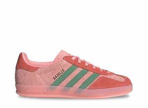 adidas Originals WMNS Gazelle Indoor "Semi Pink Spark/Preloved Green/Preloved Scarlet" 23.5cm IG6782