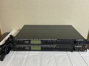 動作品 tc electronic TC1128 TCエレクトロニック 2台セット グラフィックイコライザー アナライザー ラックマウント 音楽機材