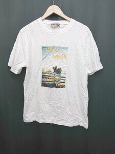 ◇ jackrose antique カジュアル プリント 半袖 Tシャツ サイズL ホワイト メンズ P