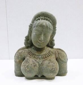 《ジャムルK》KKo1122-121◆仏教美術 仏像 石仏 時代物 骨董 置物 飾り 約4.1kg 高さ約22cm 幅約20cm