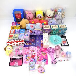 ★中古★BTS BT21 グッズ まとめ売りセット TATA COOKY CHIMMY他 (ハンディファン/ぬいぐるみ/フィギュア/キーホルダー他)★【CA353】