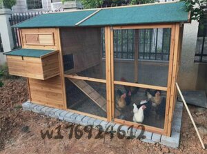 高品質 大型飼育ケージ 動物ケージ 天然杉材 屋外 アヒル 鳥かご ニワトリかご 多頭飼い 通気性 耐磨耗 組立通気性が良い 丈夫 おうち