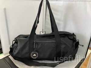 【STELLA McCARTNEY/adidas】　ステラマッカートニー　アディダス　ボストン　バッグ　ブラック　黒　合成繊維　SY02-AB5