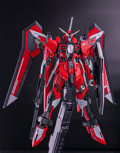 HGイモータルジャスティスガンダム　オリジナルミキシング全塗装完成品