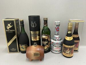 古酒　ウイスキーブランデー　まとめて5本　Remy martin ,Naporeon,Glenflddich, Metaxa,Camus