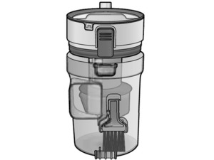 パナソニック部品：ダストボックス(白)/AVV88K-U80L充電式掃除機用