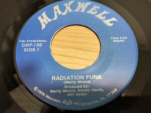 美盤 USオリジナル マイナーレーベル Maxwell - Radiation Funk / A New Star Modern soul Funk45 discofunk MURO