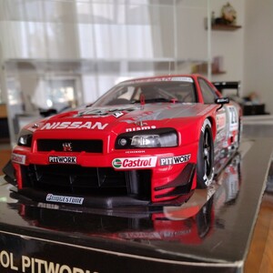 オートアート AUTOart 1/18 80278 NISSAN SKYLINE R34 GT-R JGTC 2002 CASTROL PITWORK #23 日産 スカイライン カストロール ピットワーク