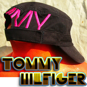 即決■TOMMY / TOMMY HILFIGER■バックがパープルパーティcap■■古着