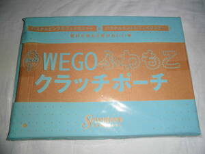 134　セブンティーン　WEGO　ふわもこクラッチポーチ　　フェイクファー＆フェイクレザー　　付録