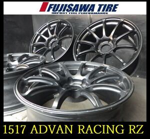 【1517】★FK2209304◆ADVAN RACING RZ◆18x8.5J 5穴 PCD114.3 +31◆4本◆