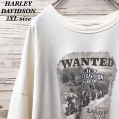 《USA製》ハーレーダビッドソン☆Tシャツ 3XL オフホワイト T543