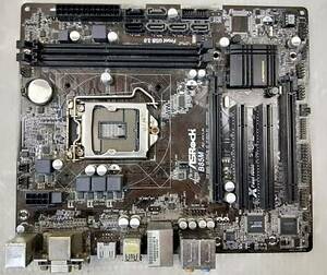 【中古パーツ】BIOS確認のみ、ASROCK B85M マザーボード ＩＯパネル付 LGA1150 ■MB2364