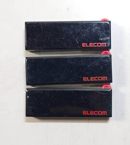 KN1628【中古品】ELECOM USBメモリ/32GB/MF-KCU3A32GBK 3個セット