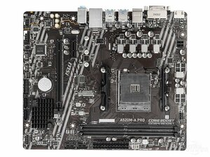 MSI A520M-A PRO マザーボード AMD A520 AM4 MicroATX メモリ最大64G対応 保証あり　