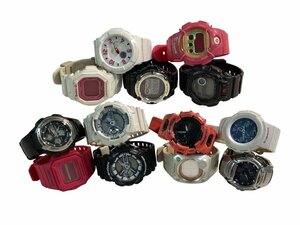 ★CASIO G-SHOCK 8本(GLS-550MM/GA-110BW,110C/G-601/GBA-900/G-8000F/G-501D/AWG-M510SWB) まとめて BABY-G他 5本 ジャンク品0.75kg★