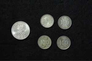 記念硬貨 造幣局 Japan MINT EXPO90 大阪花博 貨幣 記念銀貨 5000円銀貨東京オリンピック記念硬貨 100円銀貨 稲穂 まとめ売り平成昭和硬貨