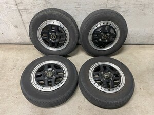 DA63T外し ビートステージ 12X4J 43 BEAT STAGE 4H PCD100 JWL-T 軽トラ 軽バン アルミ S320V ハイゼット キャリィ エブリィ 145/80R12