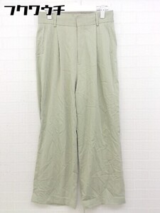 ◇ UNITED ARROWS ユナイテッドアローズ タック スラックス パンツ サイズ40 カーキ系 レディース