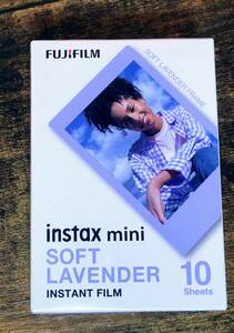 INSTAX MINI LAVENDER 10枚 期限25年12月 ラベンダー SOFT ソフト FUJIFILM インスタックス チェキ用 フィルム ソフトラベンダー エルshop