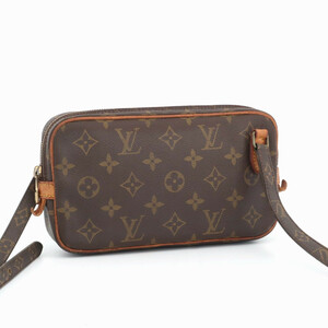 ルイヴィトン LOUIS VUITTON モノグラム ポシェット マルリーバンドリエール ショルダーバッグ 斜め掛け ブラウン レディース M51828