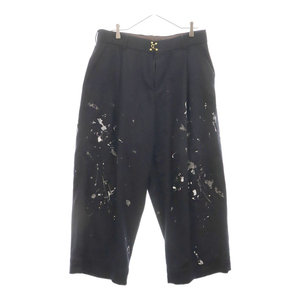 kolor BEACON カラービーコン 22AW Dripping Wide Pants ドリッピング ワイドパンツ 22WBM-P05134 ブラック